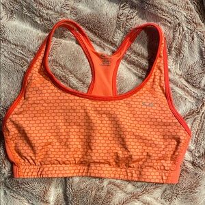 Champion Orange Honeycomb Sports Bra